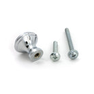 Polished Chrome Hammered Cabinet Knob - Small - Cabinet Knobs - From The Anvil - Yester Home
