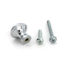 Polished Chrome Hammered Cabinet Knob - Small - Cabinet Knobs - From The Anvil - Yester Home