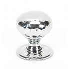 Polished Chrome Hammered Mushroom Cabinet Knob 32mm | From The Anvil-Cabinet Knobs-Yester Home