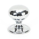 Polished Chrome Hammered Mushroom Cabinet Knob 38mm | From The Anvil - Cabinet Knobs - From The Anvil - Yester Home