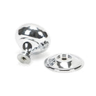 Polished Chrome Hammered Mushroom Cabinet Knob 38mm | From The Anvil - Cabinet Knobs - From The Anvil - Yester Home