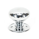 Polished Chrome Hammered Mushroom Mortice/Rim Knob Set | From The Anvil - Mortice Knobs - From The Anvil - Yester Home