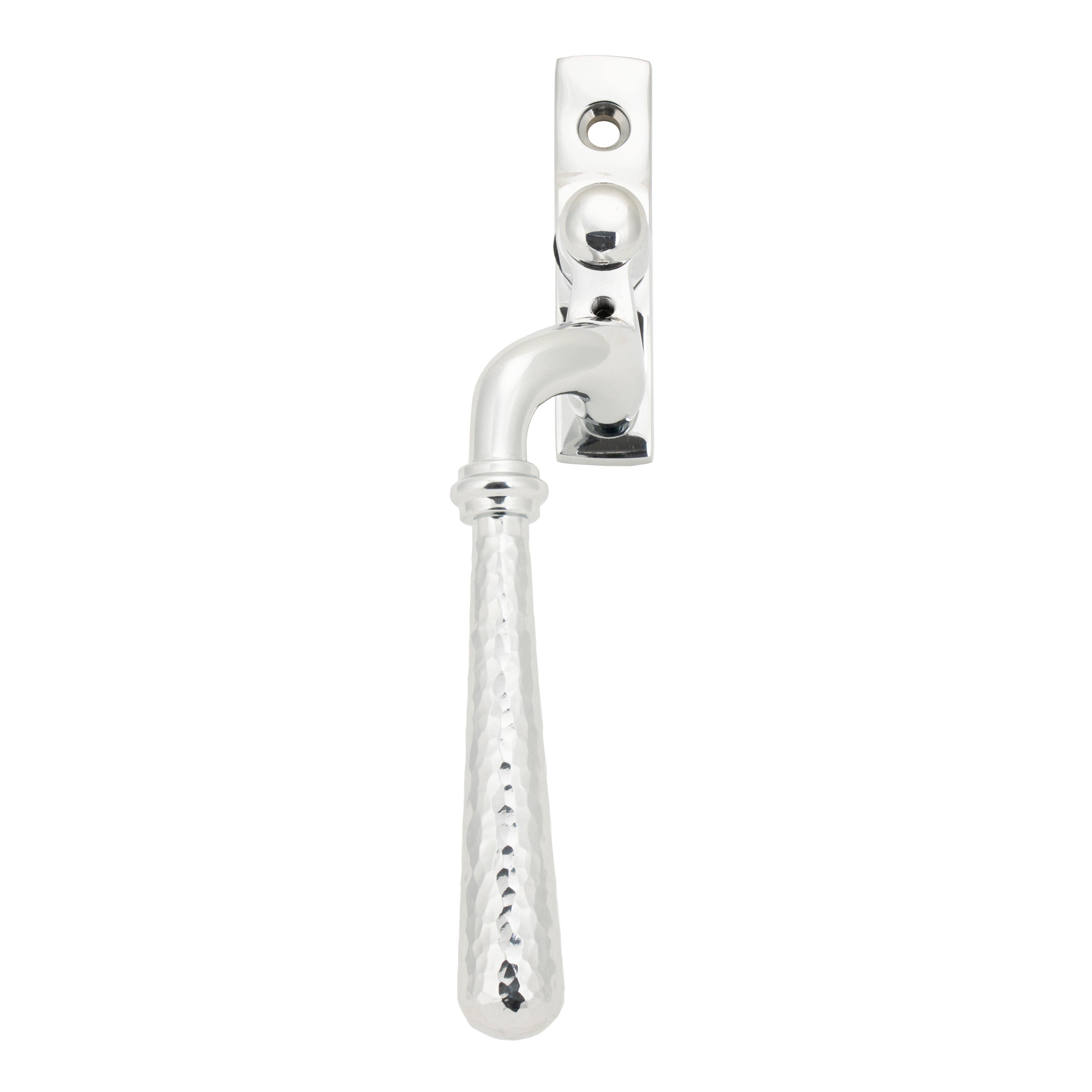 Polished Chrome Hammered Newbury Espag - LH | From The Anvil - Espag. Fasteners - From The Anvil - Yester Home