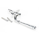 Polished Chrome Hammered Newbury Espag - LH | From The Anvil - Espag. Fasteners - From The Anvil - Yester Home