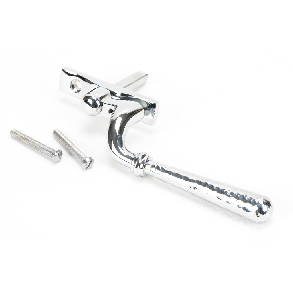Polished Chrome Hammered Newbury Espag - LH | From The Anvil-Espag. Fasteners-Yester Home
