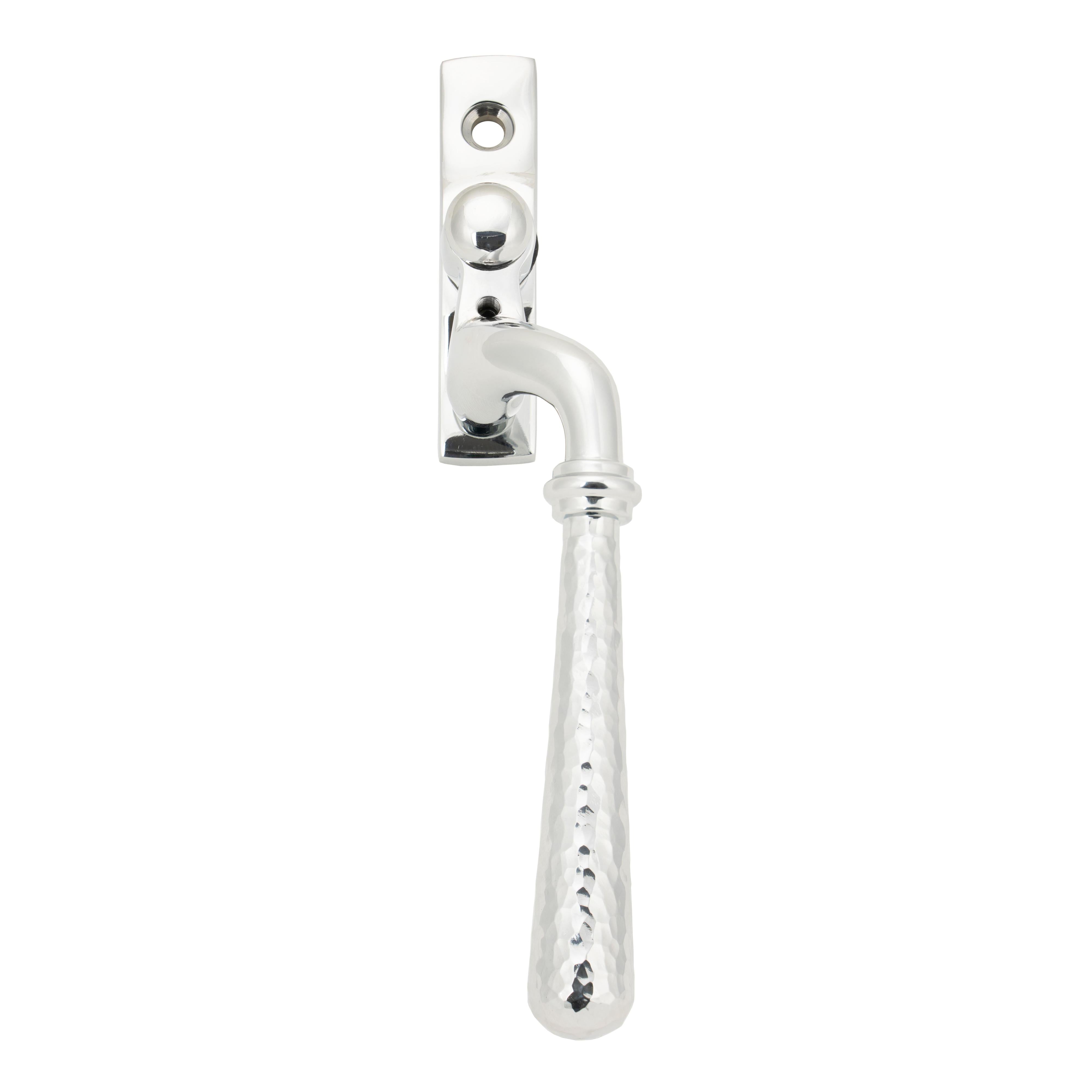 Polished Chrome Hammered Newbury Espag - RH | From The Anvil - Espag. Fasteners - From The Anvil - Yester Home