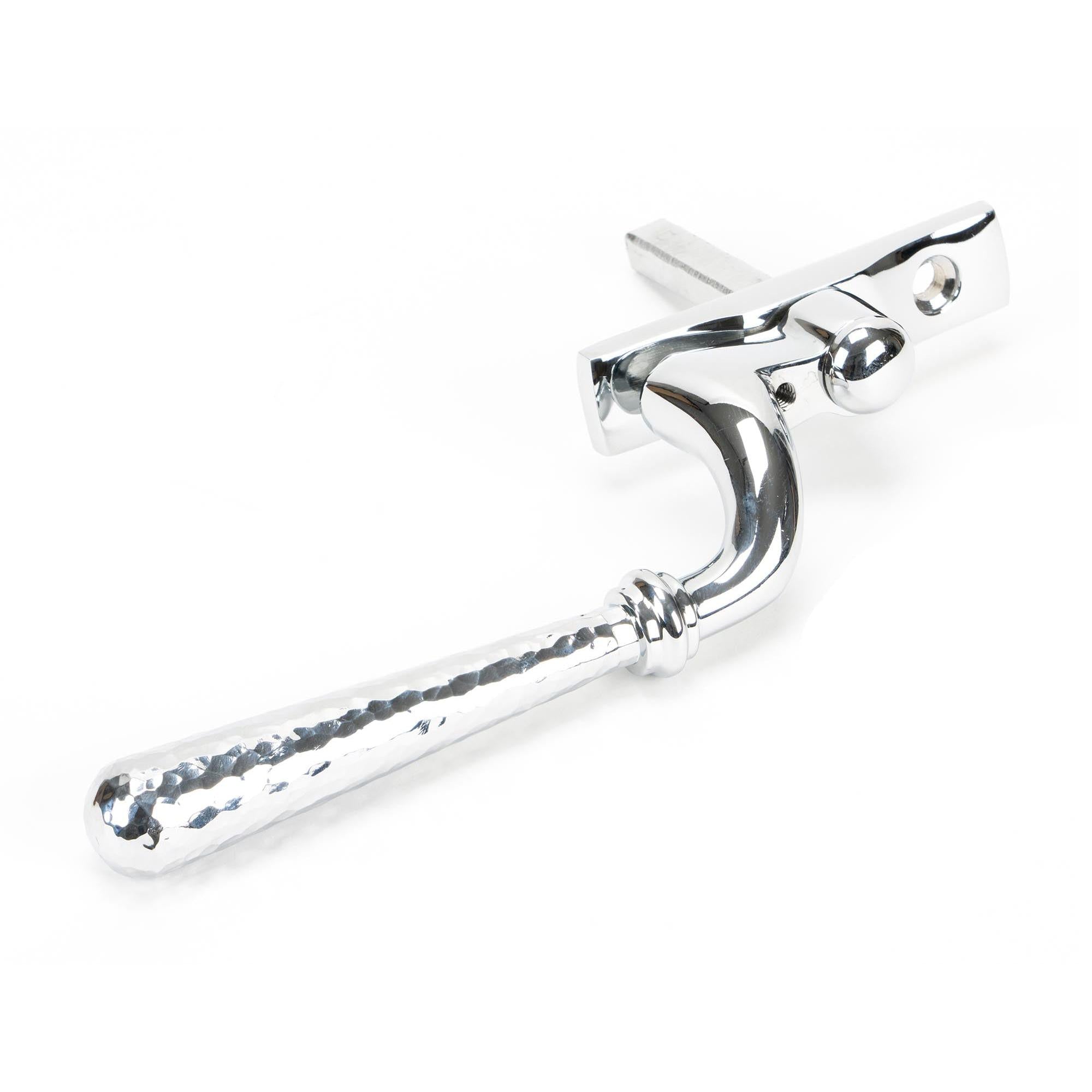 Polished Chrome Hammered Newbury Espag - RH | From The Anvil - Espag. Fasteners - From The Anvil - Yester Home