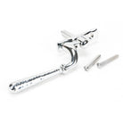 Polished Chrome Hammered Newbury Espag - RH | From The Anvil-Espag. Fasteners-Yester Home
