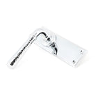Polished Chrome Hammered Newbury Lever Latch Set | From The Anvil - Lever Latch - From The Anvil - Yester Home