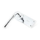 Polished Chrome Hammered Newbury Lever Lock Set | From The Anvil - Lever Lock - From The Anvil - Yester Home