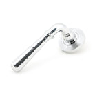 Polished Chrome Hammered Newbury Lever on Rose Set (Beehive) | From The Anvil - Concealed - From The Anvil - Yester Home