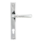 Polished Chrome Hammered Newbury Slimline Espag. Lock Set | From The Anvil - Espagnolette - From The Anvil - Yester Home