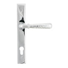 Polished Chrome Hammered Newbury Slimline Espag. Lock Set | From The Anvil - Espagnolette - From The Anvil - Yester Home