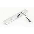 Polished Chrome Hammered Newbury Slimline Espag. Lock Set | From The Anvil - Espagnolette - From The Anvil - Yester Home