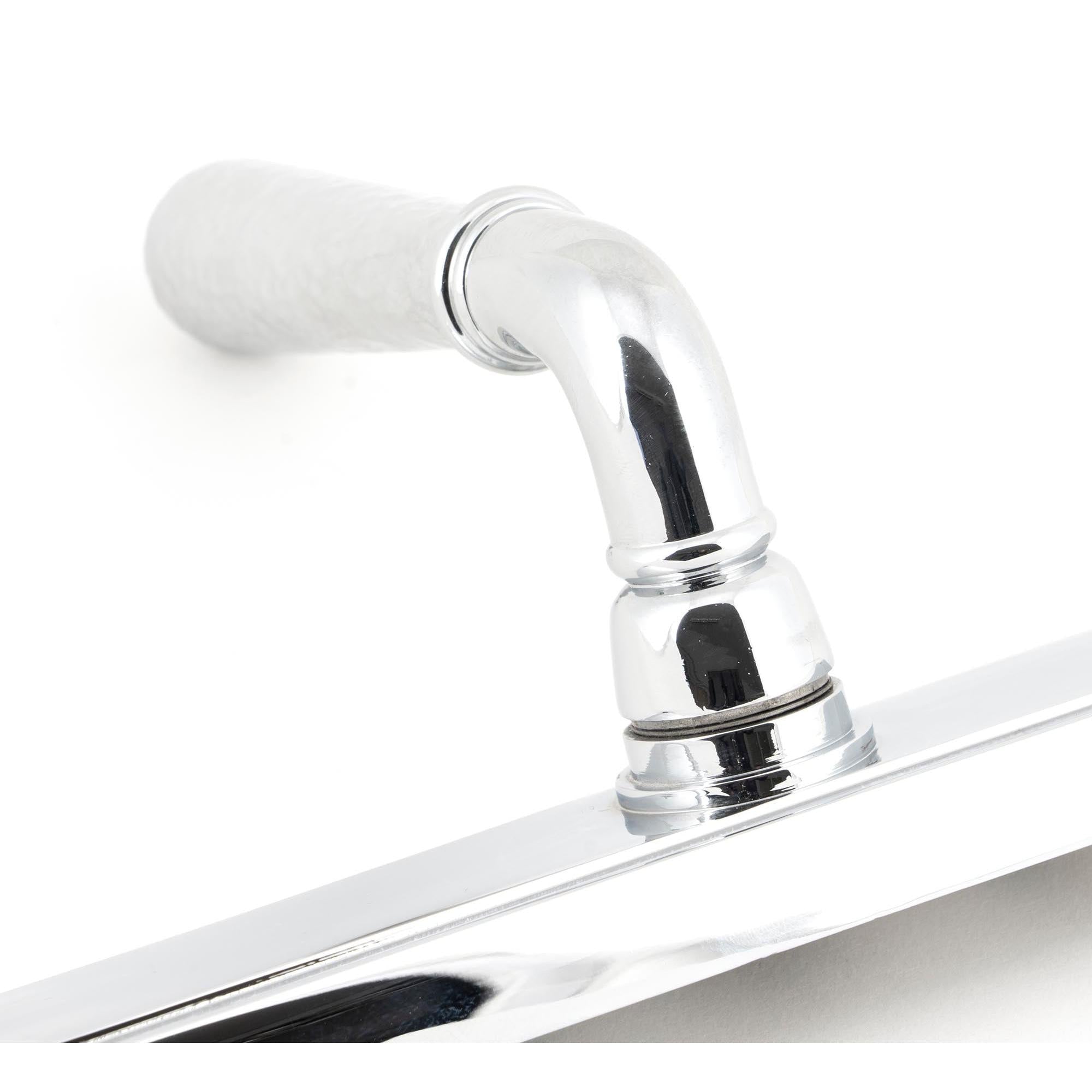 Polished Chrome Hammered Newbury Slimline Espag. Lock Set | From The Anvil - Espagnolette - From The Anvil - Yester Home