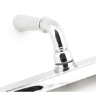 Polished Chrome Hammered Newbury Slimline Espag. Lock Set | From The Anvil-Espagnolette-Yester Home
