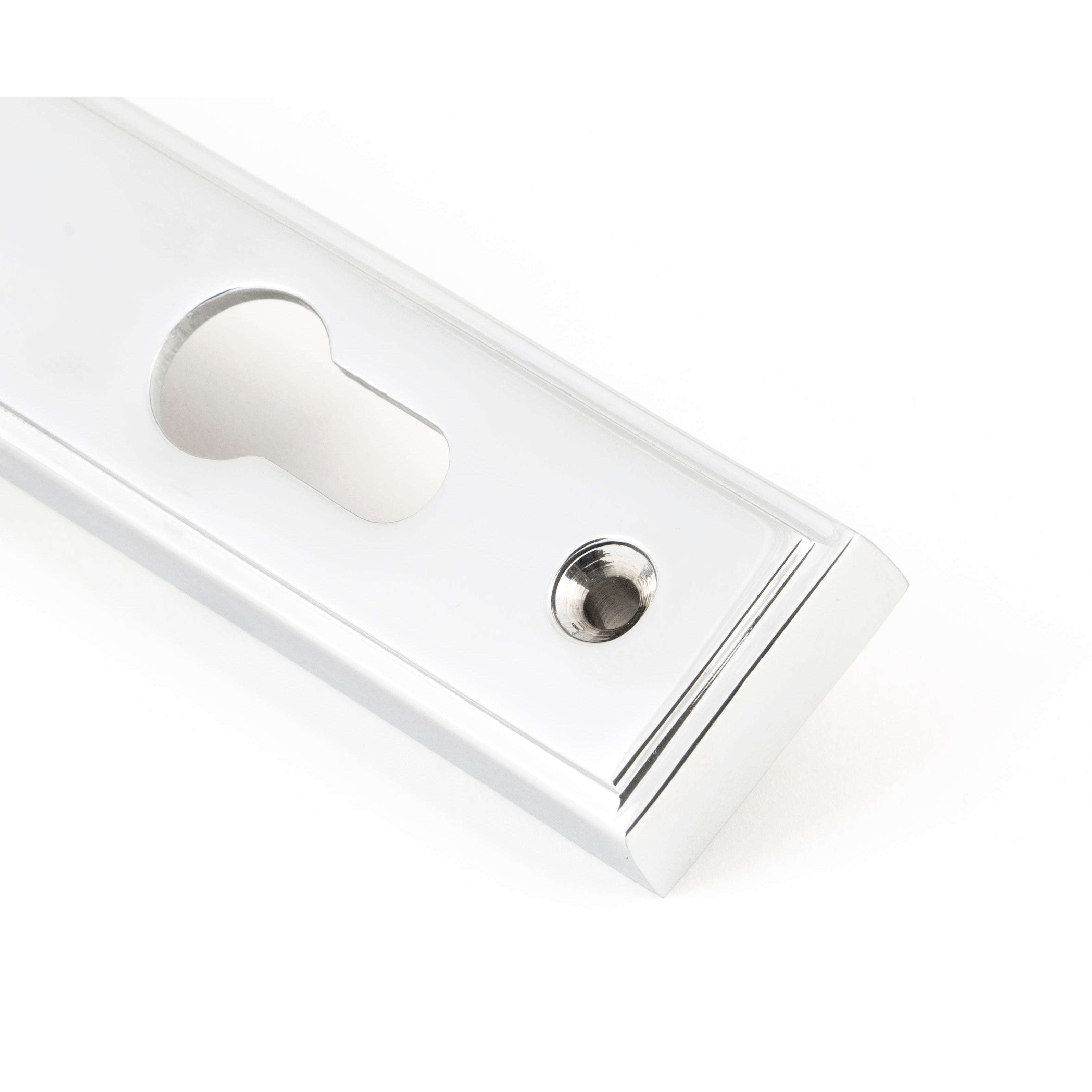 Polished Chrome Hammered Newbury Slimline Espag. Lock Set | From The Anvil-Espagnolette-Yester Home