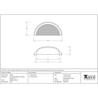 Polished Chrome Hammered Regency Concealed Drawer Pull | From The Anvil - Drawer Pulls - From The Anvil - Yester Home