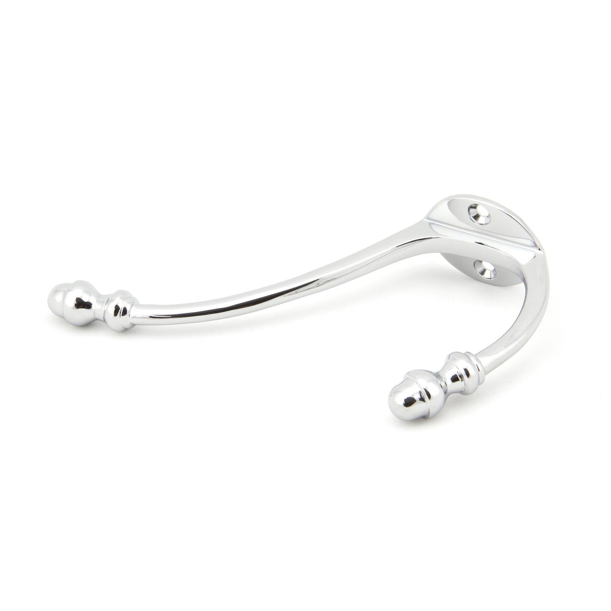 Polished Chrome Hat & Coat Hook | From The Anvil - Coat Hooks - From The Anvil - Yester Home