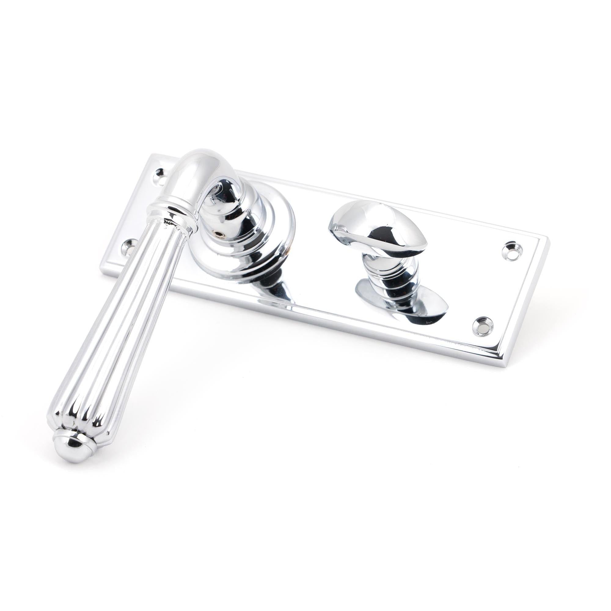 Polished Chrome Hinton Lever Bathroom Set | From The Anvil - Lever Bathroom - From The Anvil - Yester Home