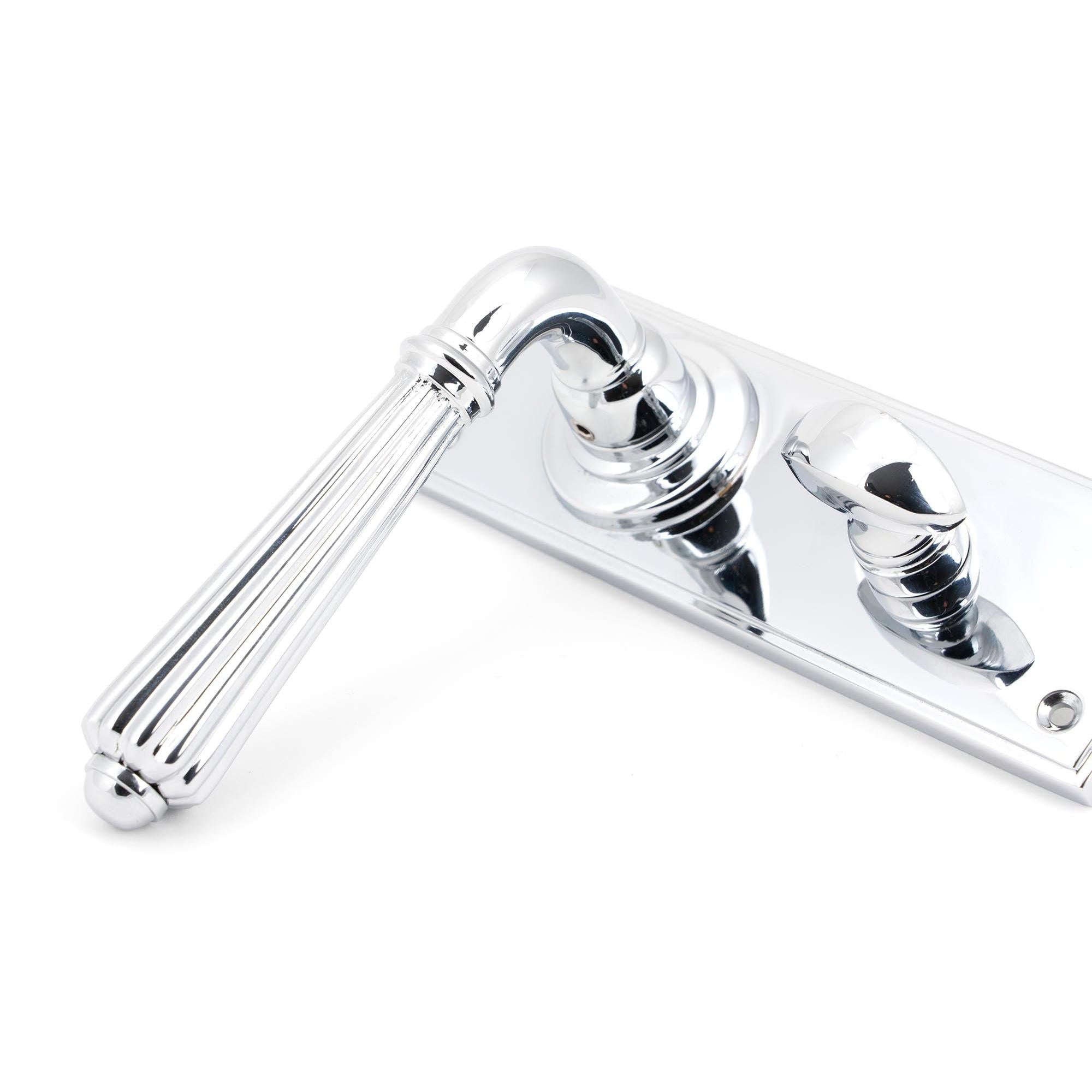Polished Chrome Hinton Lever Bathroom Set | From The Anvil - Lever Bathroom - From The Anvil - Yester Home