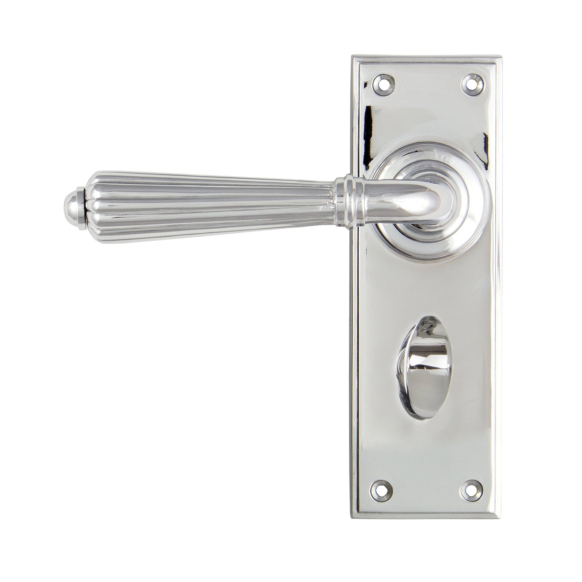 Polished Chrome Hinton Lever Bathroom Set | From The Anvil-Lever Bathroom-Yester Home