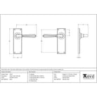 Polished Chrome Hinton Lever Latch Set | From The Anvil - Lever Latch - From The Anvil - Yester Home