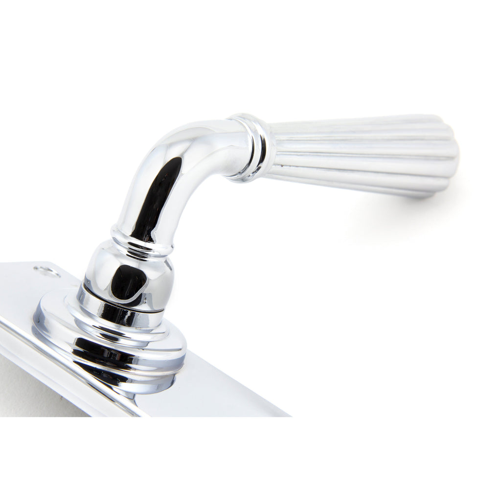 Polished Chrome Hinton Lever Latch Set | From The Anvil-Lever Latch-Yester Home