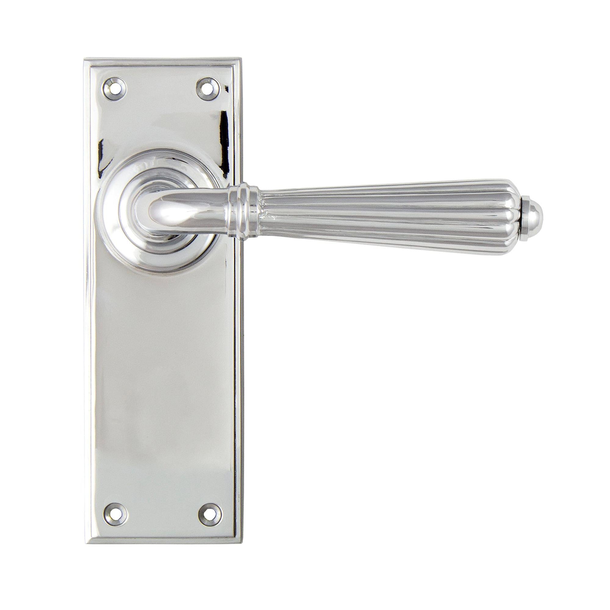 Polished Chrome Hinton Lever Latch Set | From The Anvil - Lever Latch - From The Anvil - Yester Home