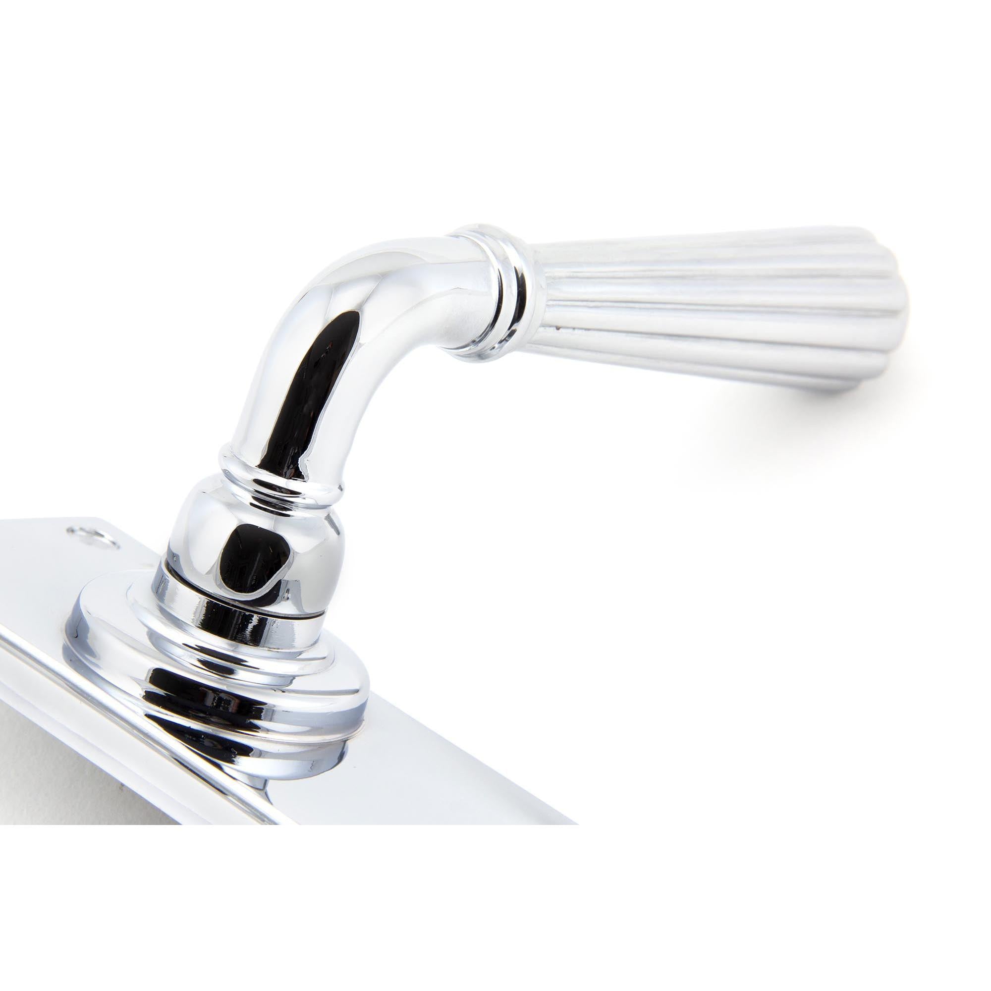 Polished Chrome Hinton Lever Latch Set | From The Anvil - Lever Latch - From The Anvil - Yester Home