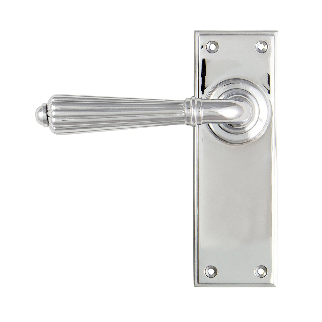 Polished Chrome Hinton Lever Latch Set | From The Anvil-Lever Latch-Yester Home