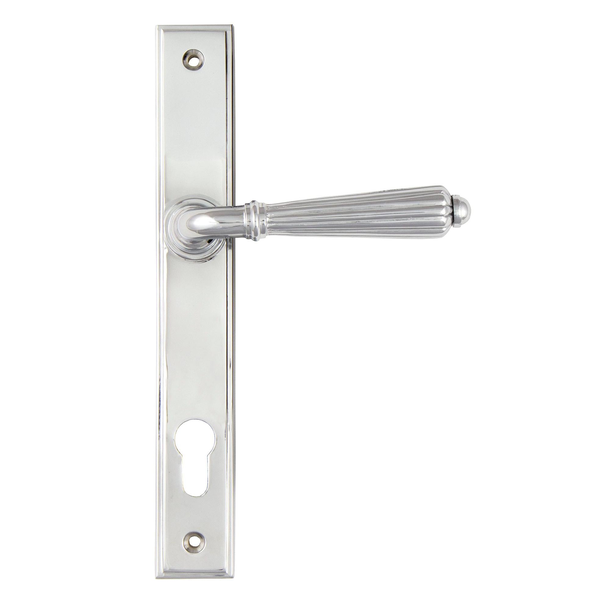 Polished Chrome Hinton Slimline Lever Espag. Lock Set | From The Anvil - Espagnolette - From The Anvil - Yester Home
