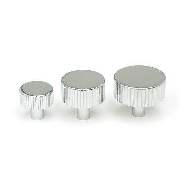 Polished Chrome Judd Cabinet Knob - 25mm (No rose) | From The Anvil-Cabinet Knobs-Yester Home