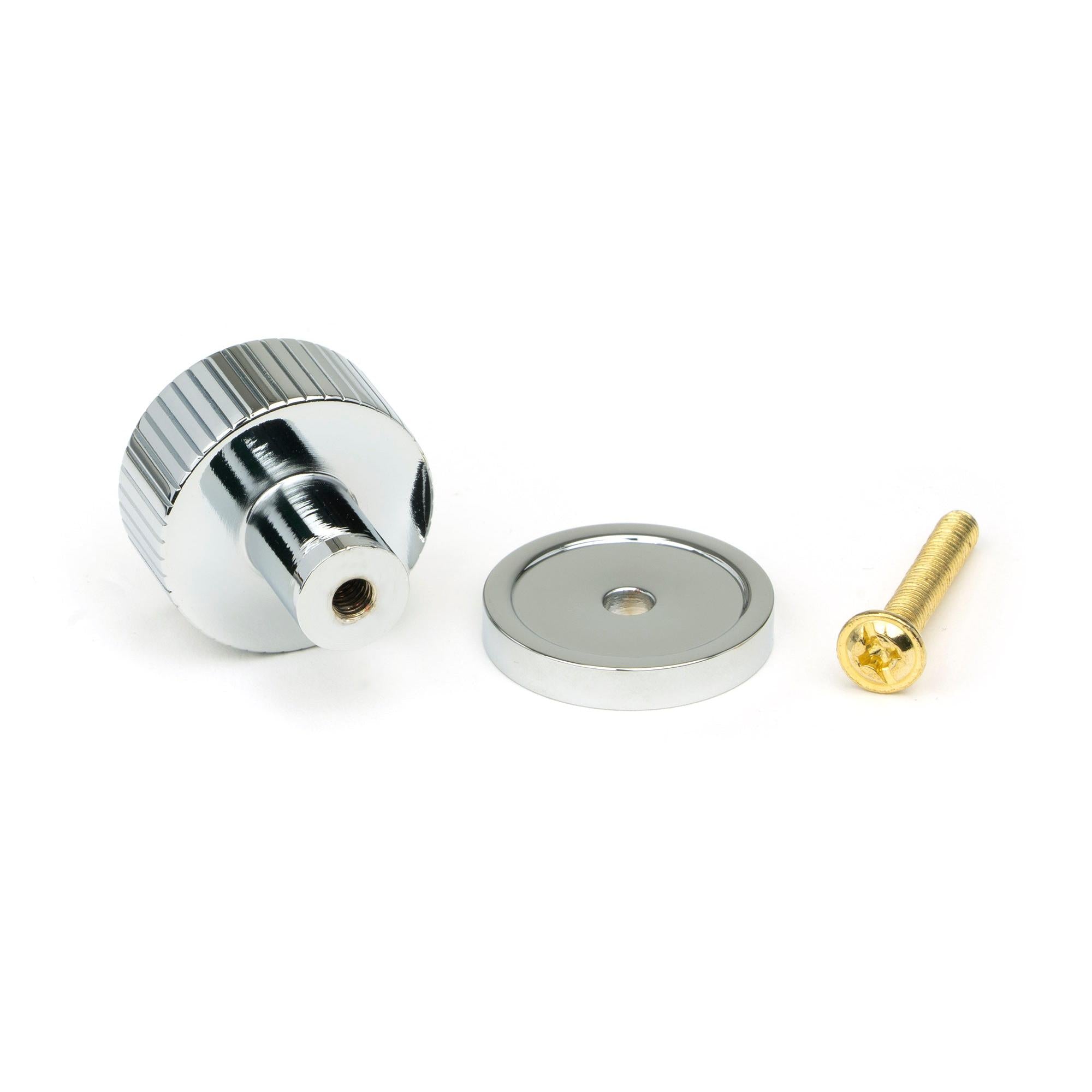 Polished Chrome Judd Cabinet Knob - 25mm (Plain) | From The Anvil - Cabinet Knobs - From The Anvil - Yester Home