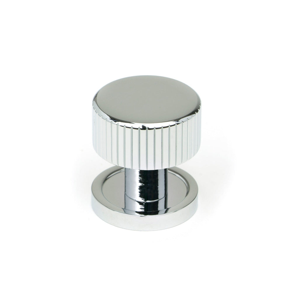 Polished Chrome Judd Cabinet Knob - 25mm (Plain) | From The Anvil-Cabinet Knobs-Yester Home