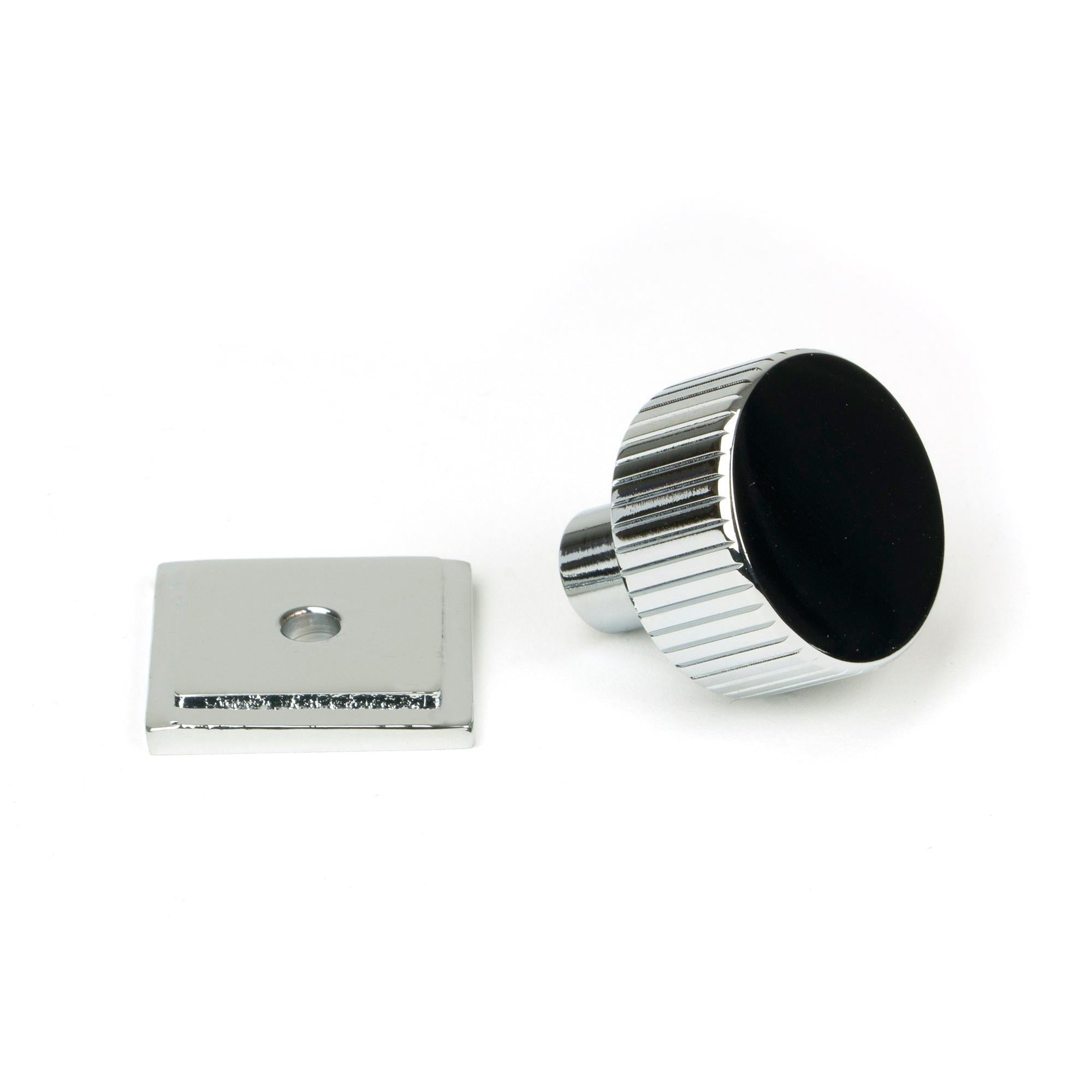 Polished Chrome Judd Cabinet Knob - 25mm (Square) | From The Anvil - Cabinet Knobs - From The Anvil - Yester Home