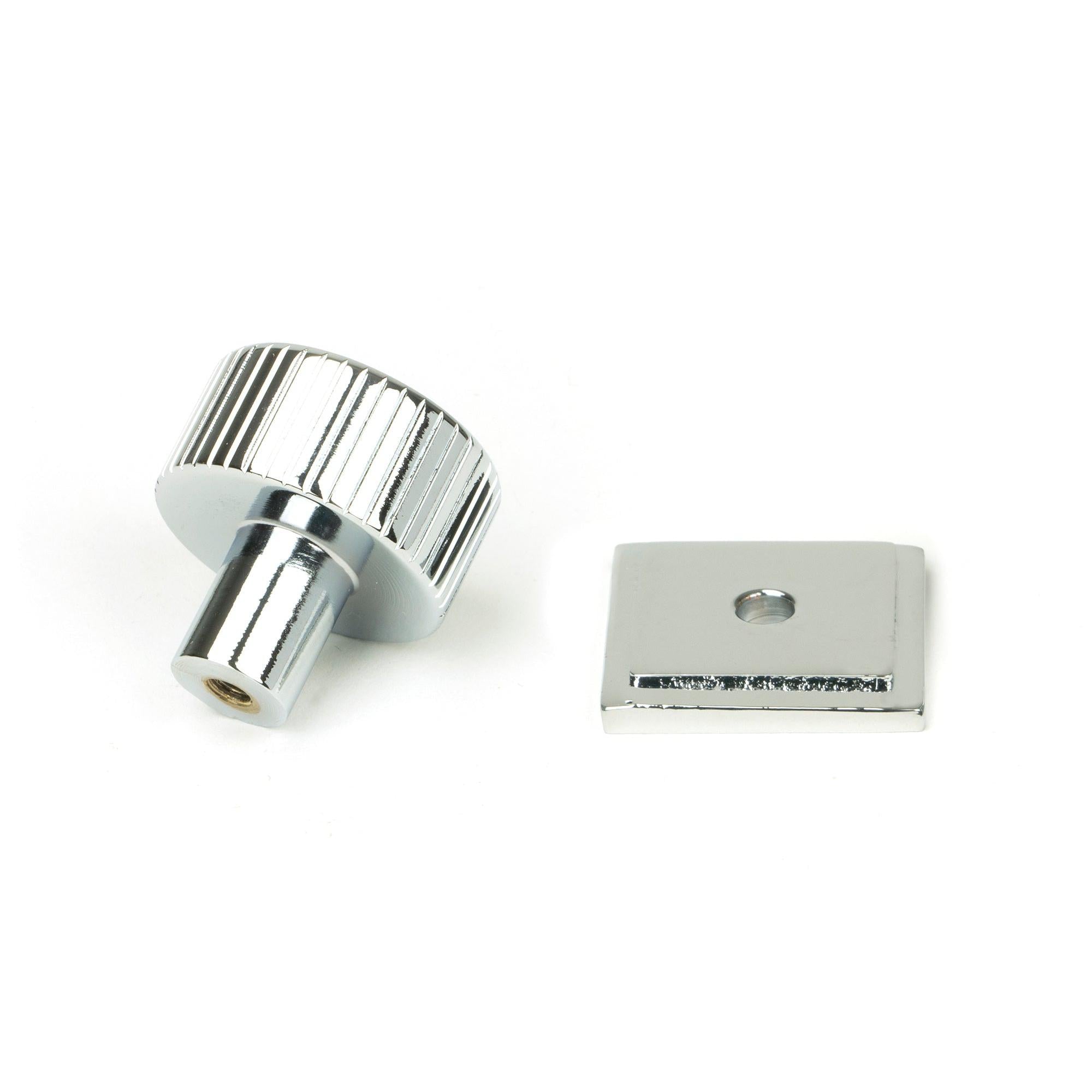 Polished Chrome Judd Cabinet Knob - 25mm (Square) | From The Anvil - Cabinet Knobs - From The Anvil - Yester Home
