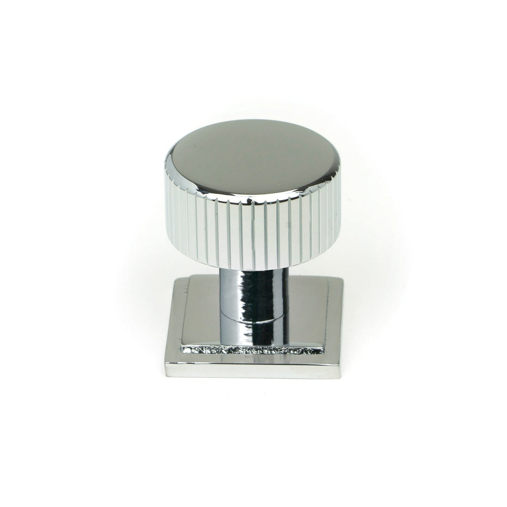 Polished Chrome Judd Cabinet Knob - 25mm (Square) | From The Anvil-Cabinet Knobs-Yester Home