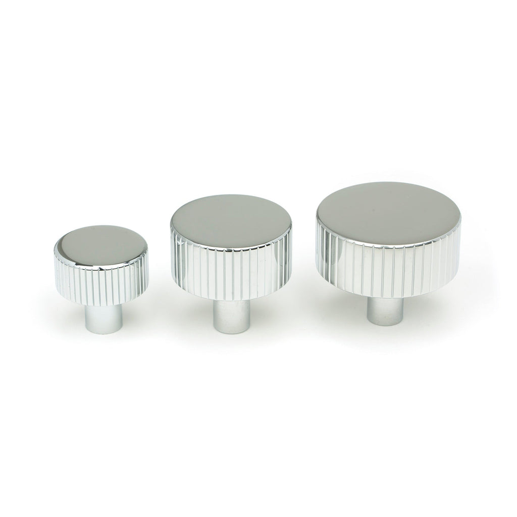Polished Chrome Judd Cabinet Knob - 32mm (No rose) | From The Anvil-Cabinet Knobs-Yester Home