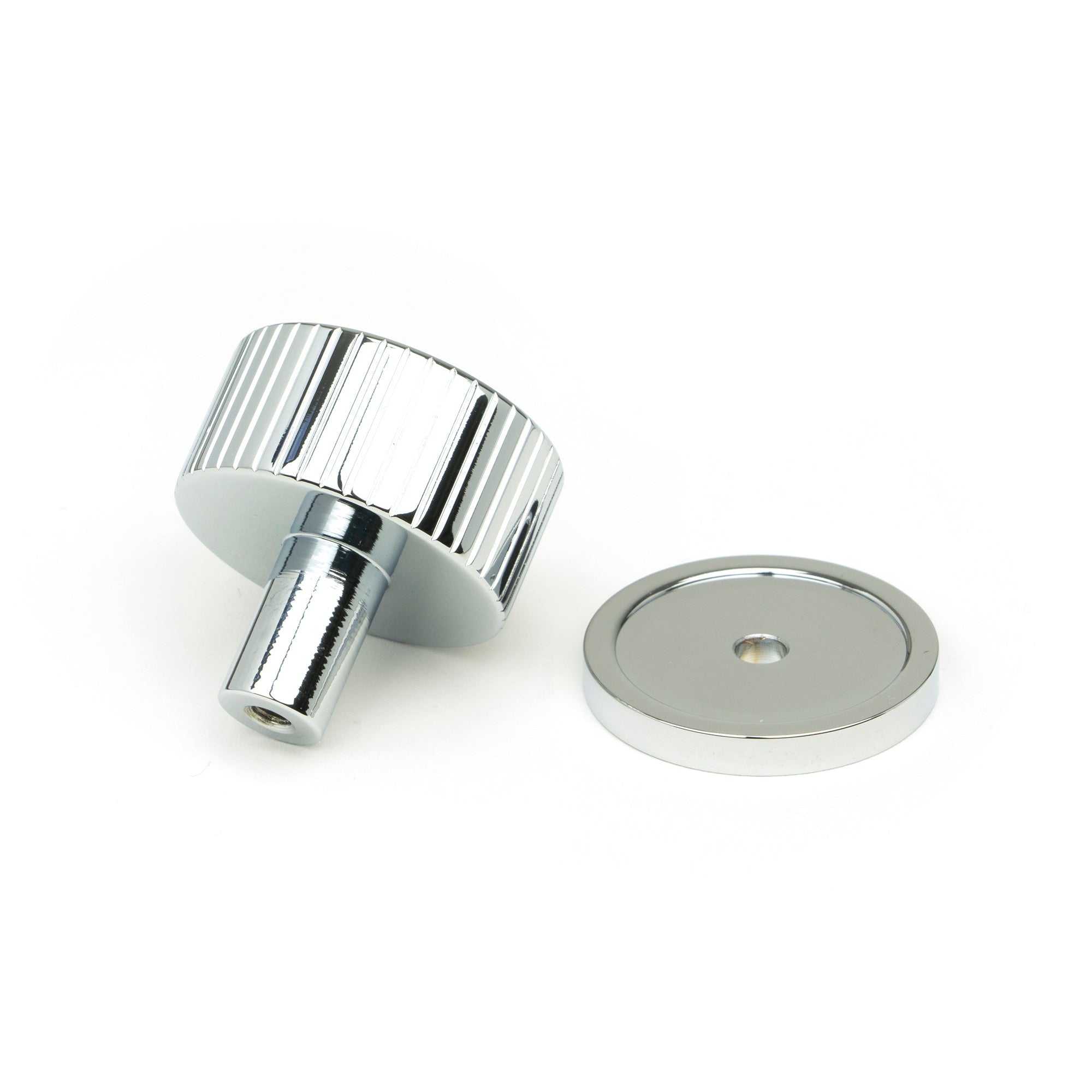 Polished Chrome Judd Cabinet Knob - 32mm (Plain) | From The Anvil-Cabinet Knobs-Yester Home