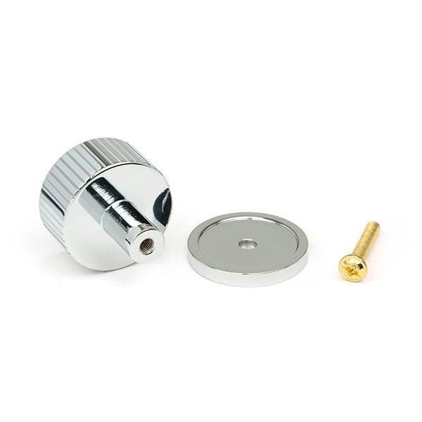 Polished Chrome Judd Cabinet Knob - 32mm (Plain) | From The Anvil-Cabinet Knobs-Yester Home