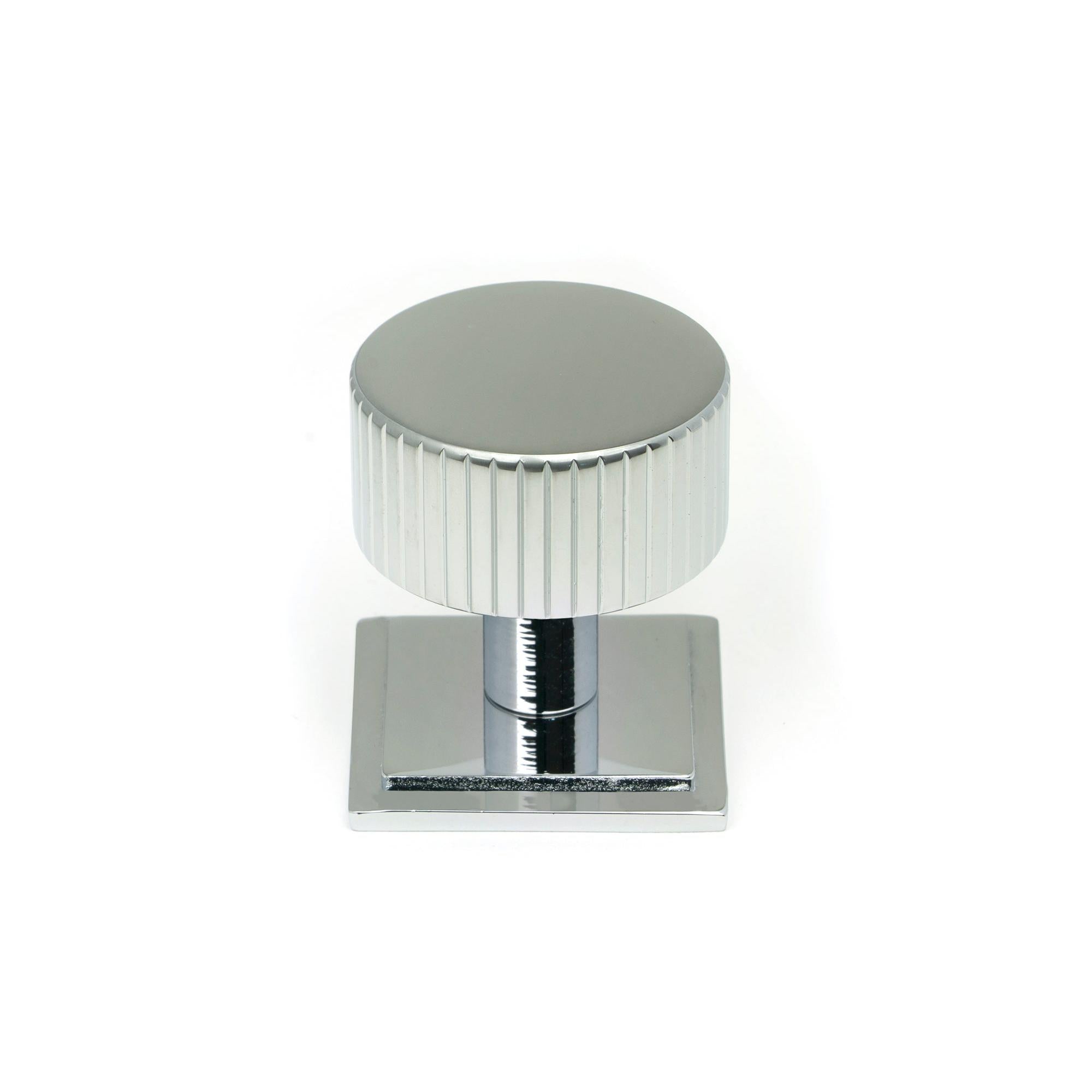 Polished Chrome Judd Cabinet Knob - 32mm (Square) | From The Anvil - Cabinet Knobs - From The Anvil - Yester Home