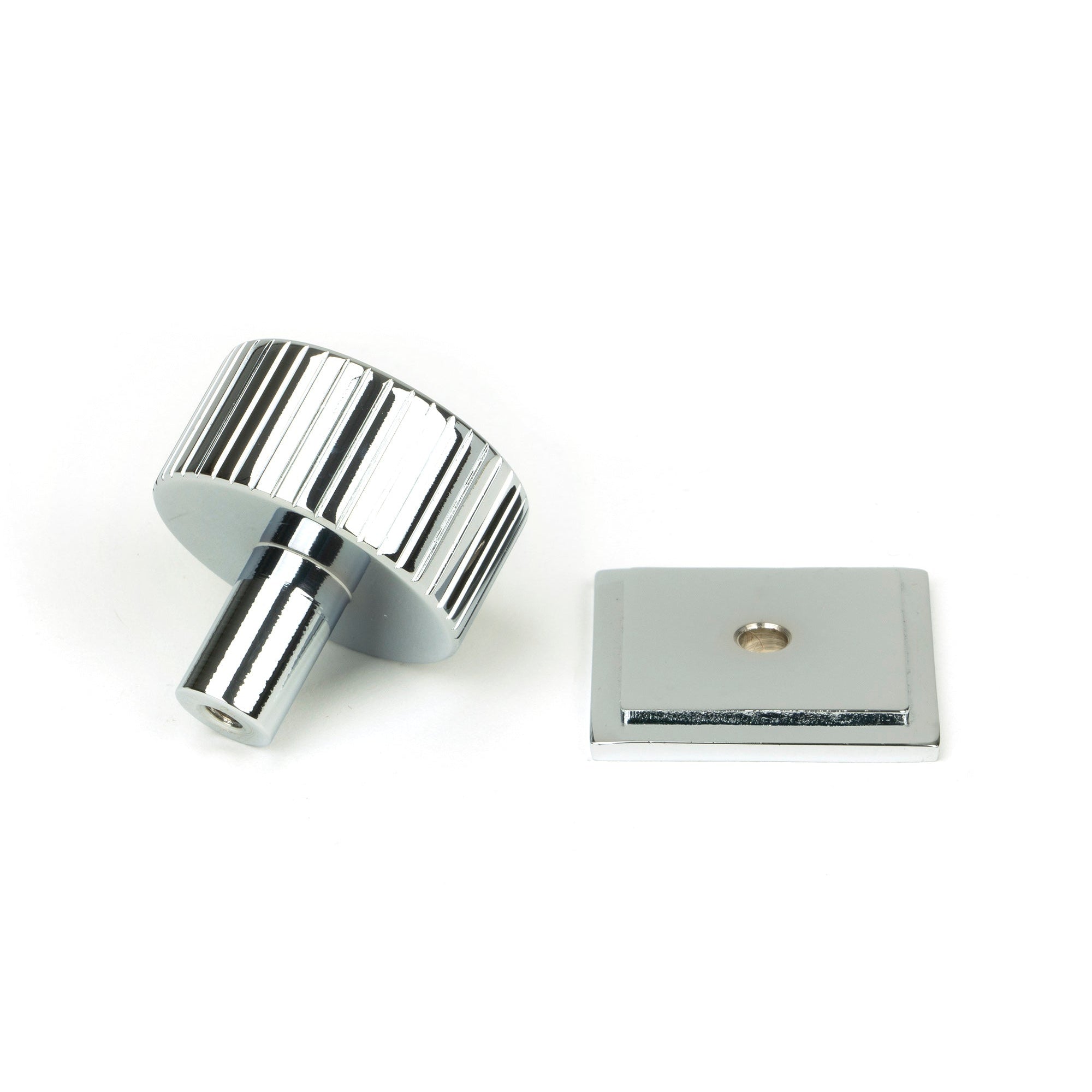 Polished Chrome Judd Cabinet Knob - 32mm (Square) | From The Anvil-Cabinet Knobs-Yester Home