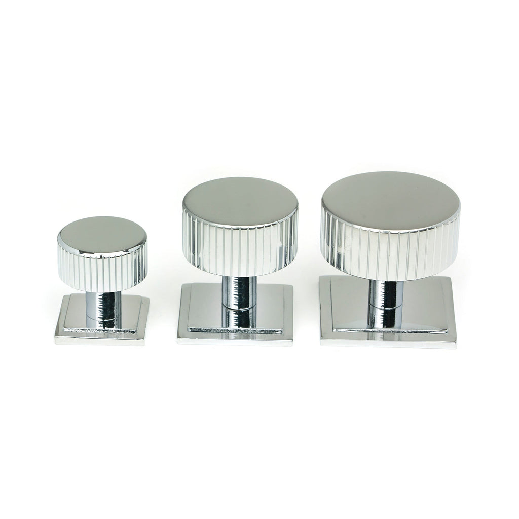 Polished Chrome Judd Cabinet Knob - 32mm (Square) | From The Anvil-Cabinet Knobs-Yester Home
