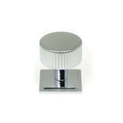 Polished Chrome Judd Cabinet Knob - 32mm (Square) | From The Anvil-Cabinet Knobs-Yester Home