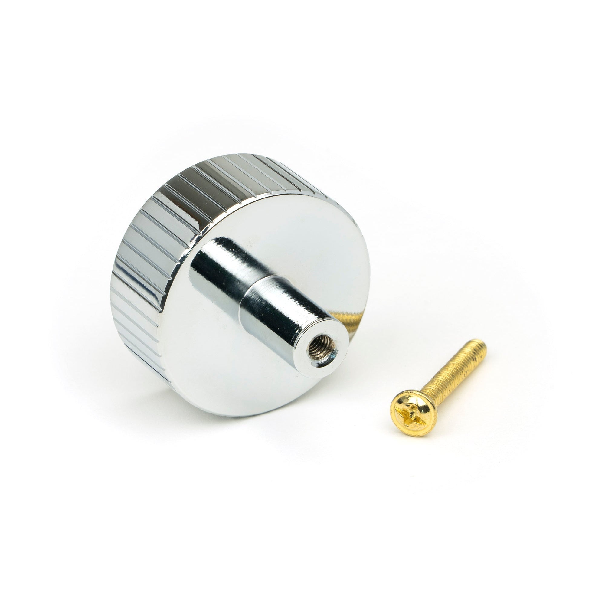 Polished Chrome Judd Cabinet Knob - 38mm (No rose) | From The Anvil-Cabinet Knobs-Yester Home