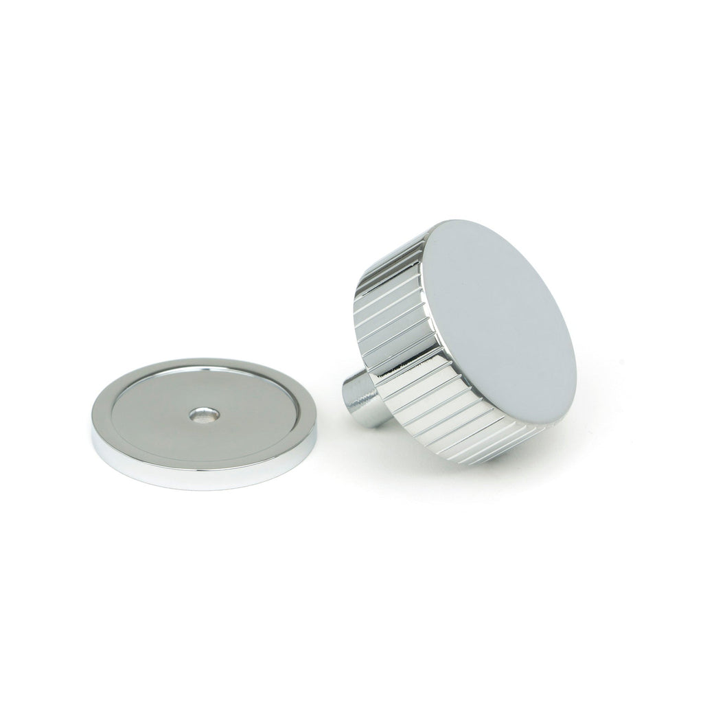 Polished Chrome Judd Cabinet Knob - 38mm (Plain) | From The Anvil-Cabinet Knobs-Yester Home