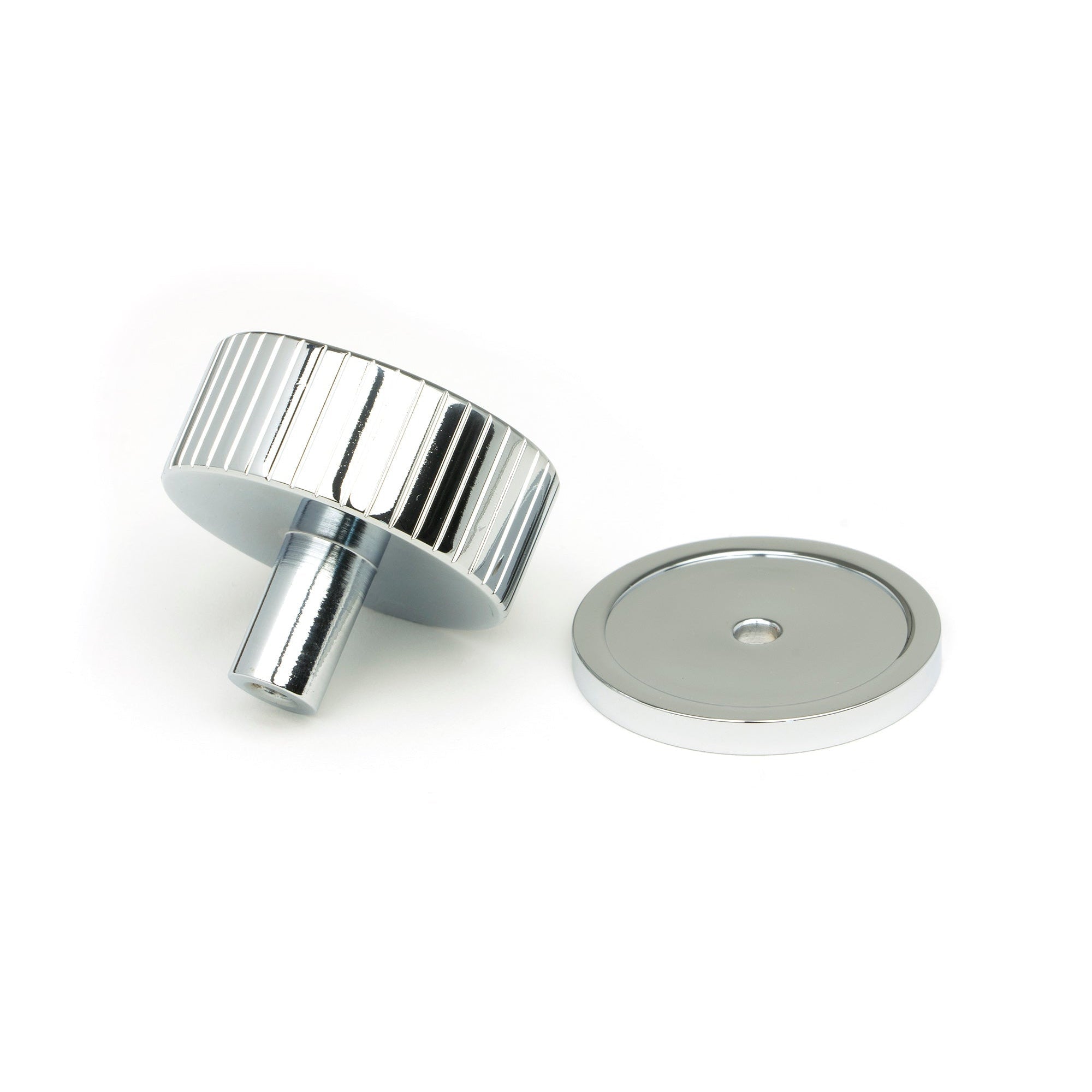 Polished Chrome Judd Cabinet Knob - 38mm (Plain) | From The Anvil-Cabinet Knobs-Yester Home