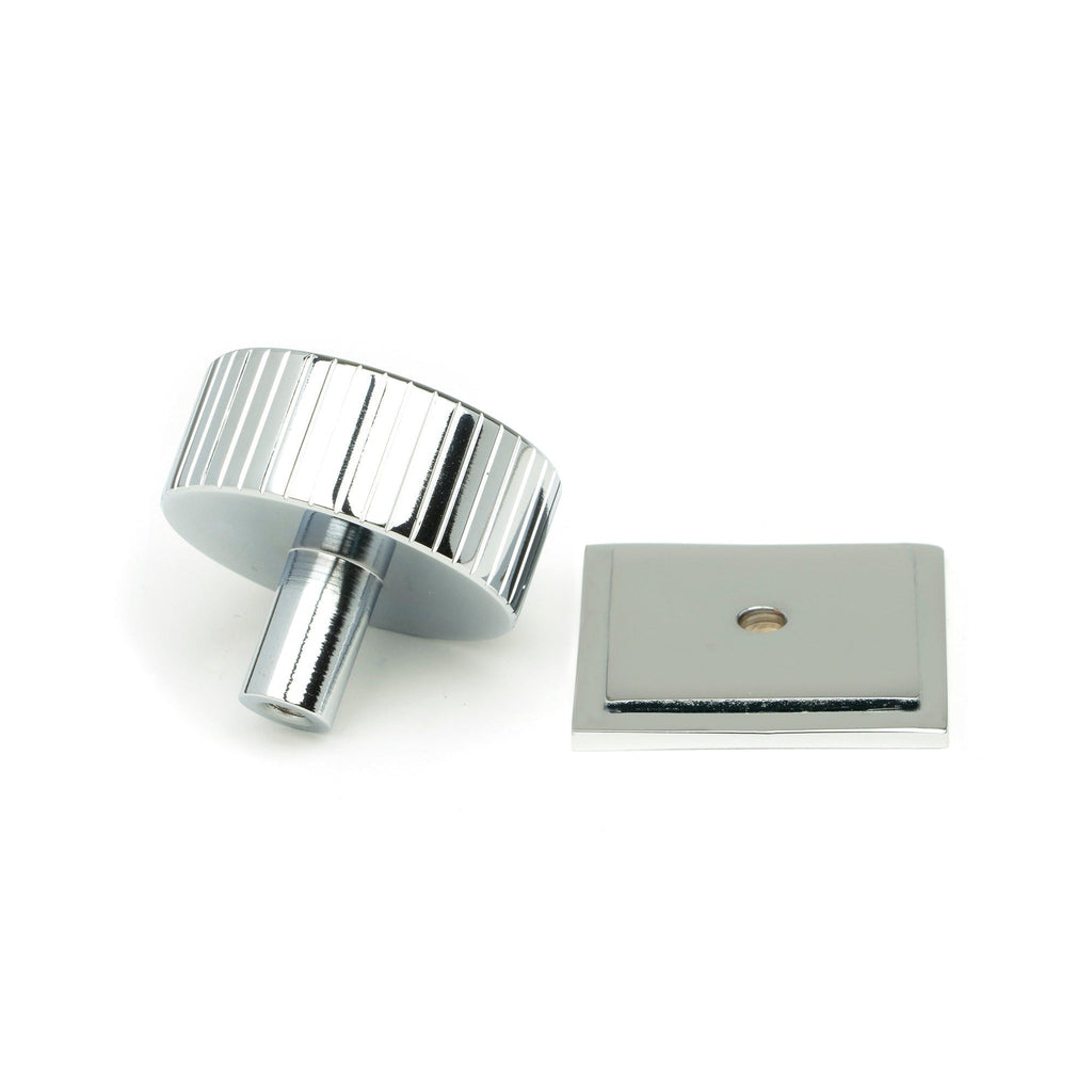 Polished Chrome Judd Cabinet Knob - 38mm (Square) | From The Anvil