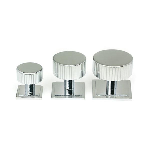 Polished Chrome Judd Cabinet Knob - 38mm (Square) | From The Anvil-Cabinet Knobs-Yester Home